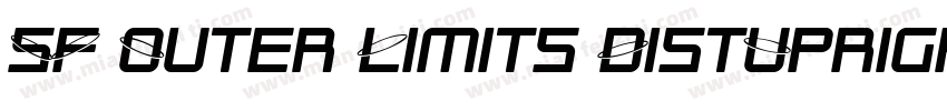 SF Outer Limits DistUpright字体转换